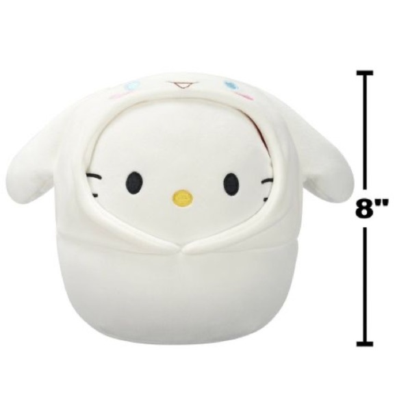 NWT Squishmallows 8” Hello Kitty Cinnamoroll Hoodie Costume White limited editio - Picture 5 of 9